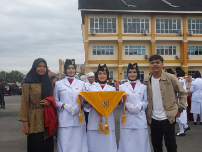 Siswi SMAN 2 Pasaman dalam PASKIBRAKA Kab. Pasaman Barat 2023 